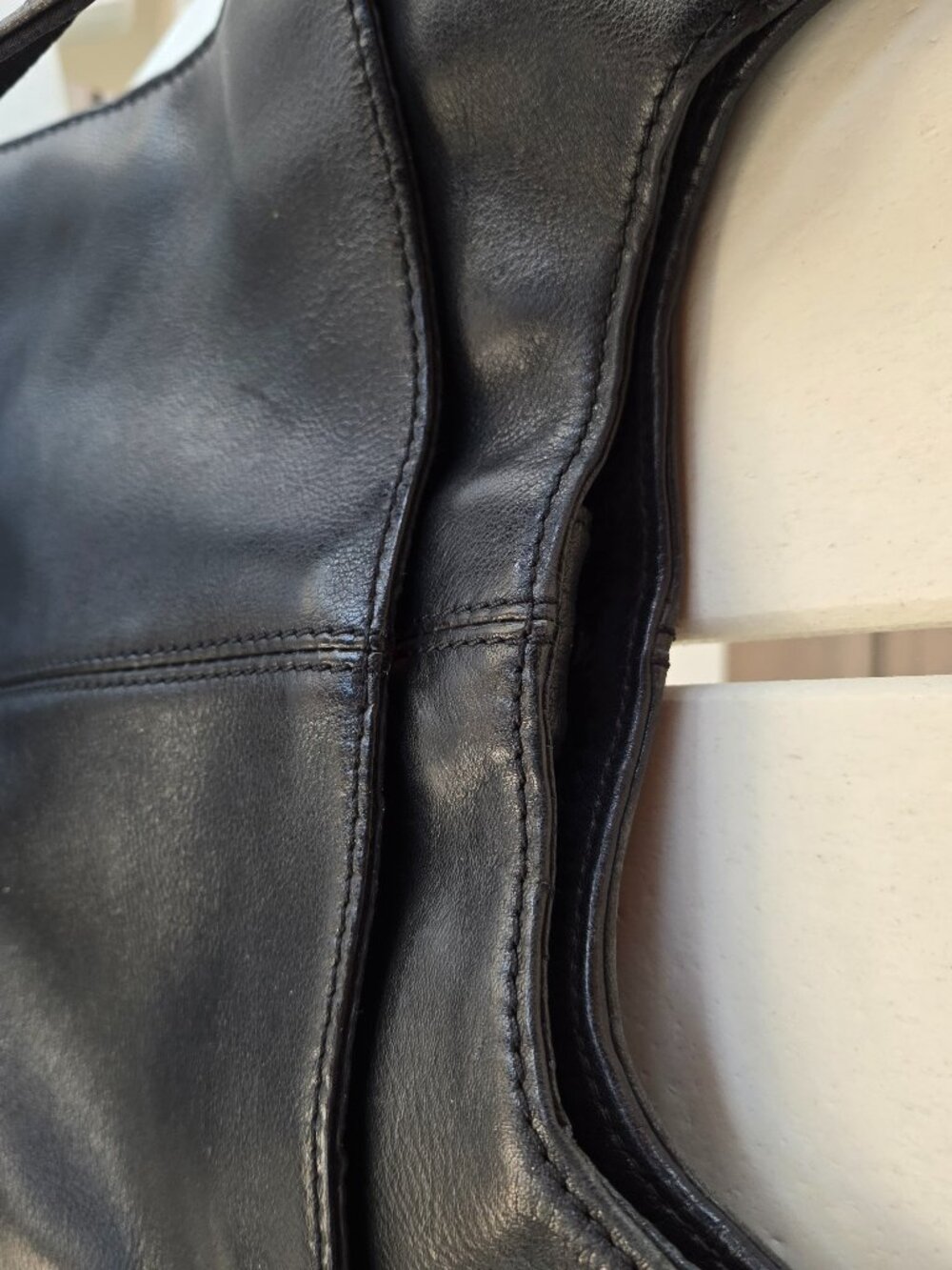 FOSSIL MESSENGER BAG LEATHER BLACK - Picture 5 of 7